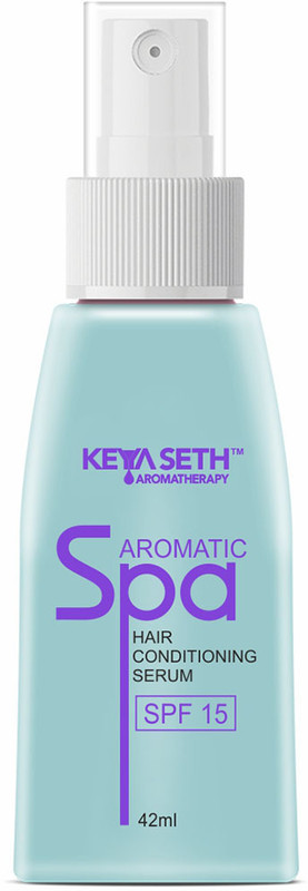 KEYA SETH AROMATHERAPY Aromatic Spa Hair Conditions Serum SPF 15-for Dry, Rough Hair for 24-hour Frizz-free Sun Protection & Manageable Hair with Pure Essential Oil & Geranium(42 ml)