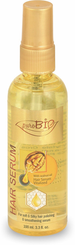 purobio Hair Serum for Dry & Unruly Hair with walnut oil (100ml)(100 ml)
