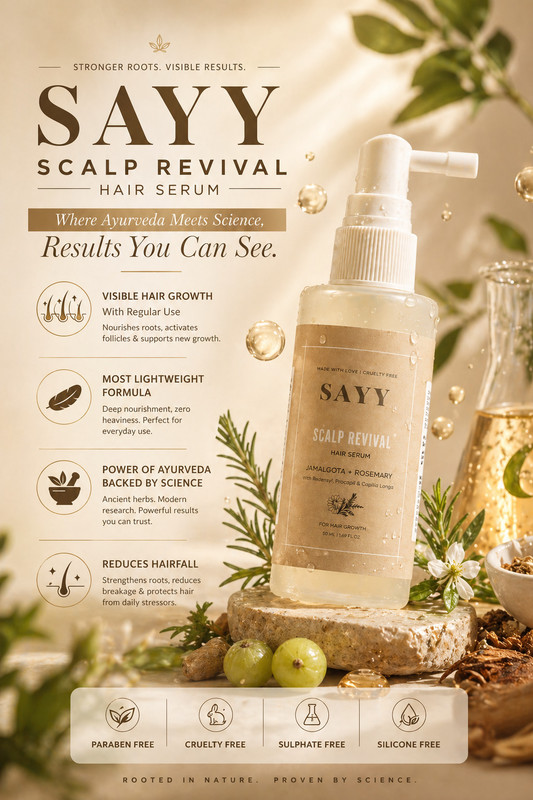 SAYY Scalp Revival Hair Serum |Lightweight Non-Greasy | Daily Scalp Care(50 ml)