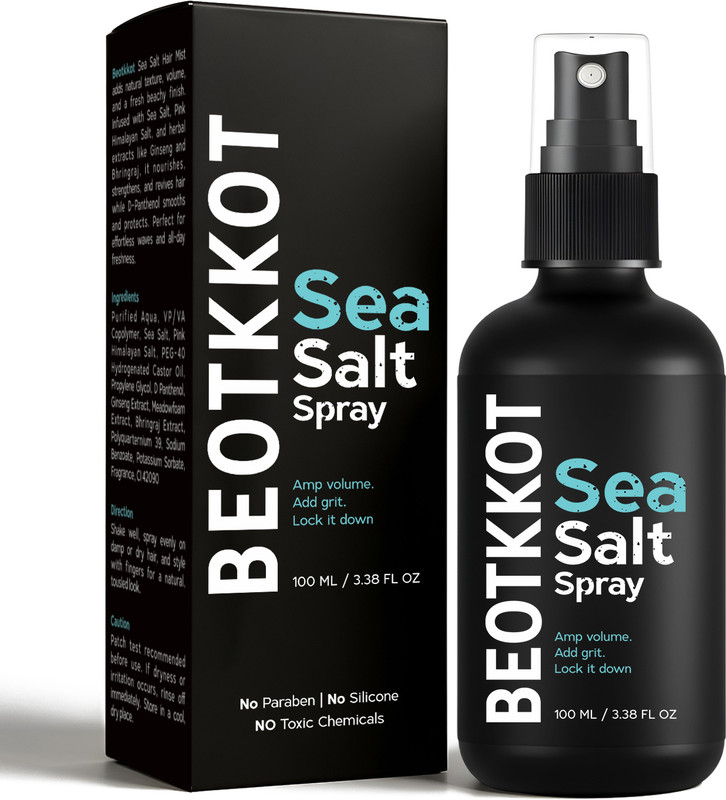 BEOTKKOT Sea Salt Spray | Beach Waves, Volume & Texture | Matte Finish, No Residue(100 ml)