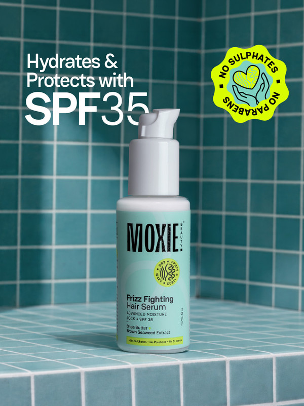 MOXIE BEAUTY Frizz Fighting Hair Serum with SPF 35 | Hydrating & Anti-Frizz | Lightweight |(50 ml)