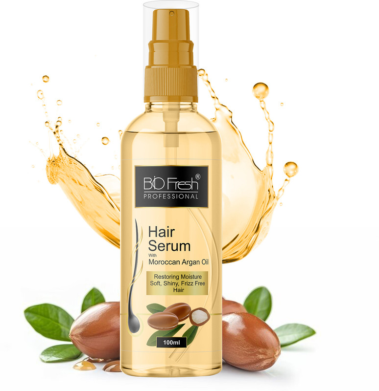 Biofresh Professional Hair Serum With Moroccan Argan Oil Suitable For Men And Women(100 ml)