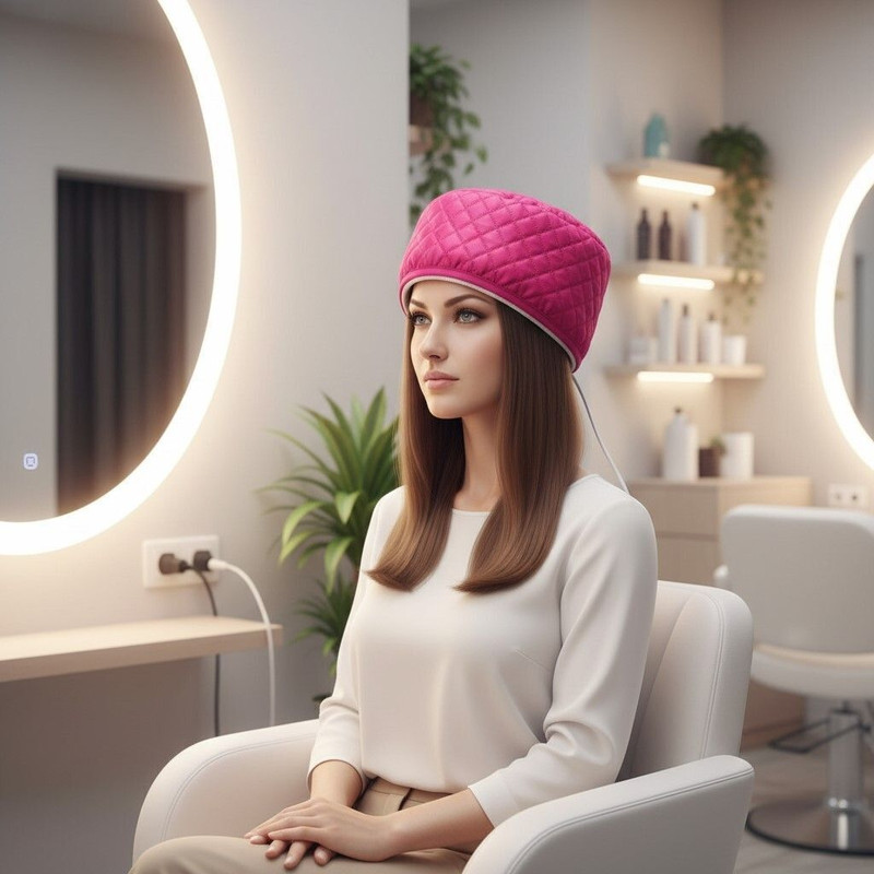 UNIQUE ENTERPRISE professional hair steamer hair spa cap home and beauty parlour thermal spa steam cap Hair Steamer Strong & Silky Hair hair spa kit Hair Steamer