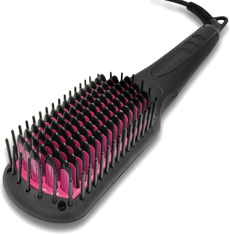 AGARO HSB2206 Hair Straightener Brush(Black)