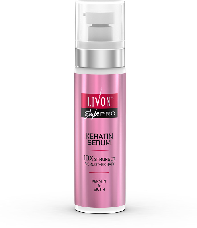 LIVON Style Pro Keratin Hair Serum for Women, 10X Stronger & Smoother, All Hair Types(100 ml)