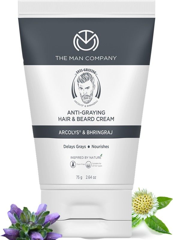 THE MAN COMPANY Anti-Graying Hair & Beard Cream for Men Hair Cream  (75 g)