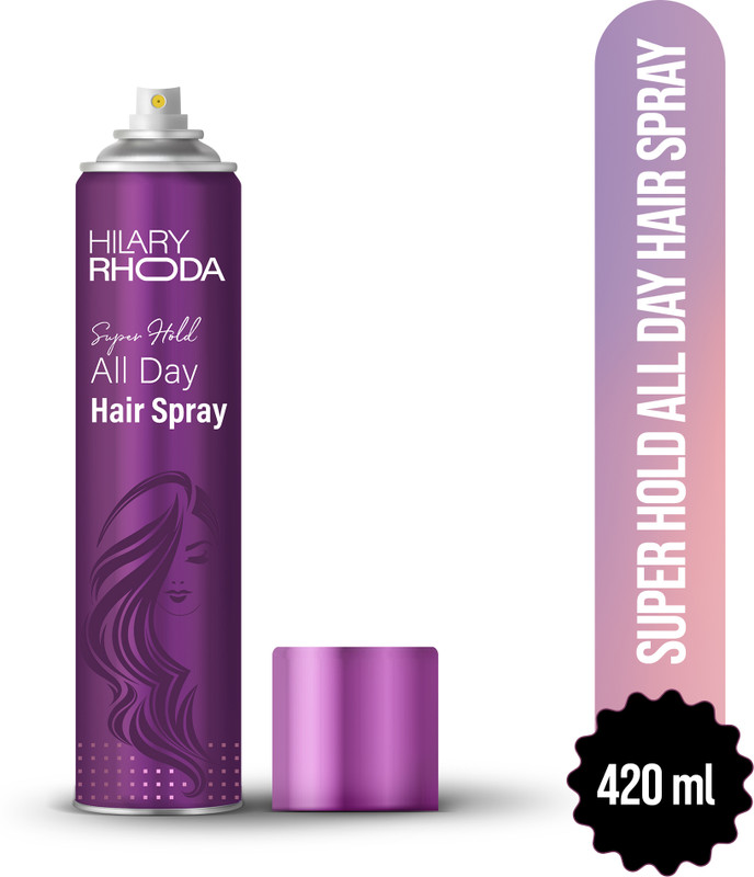 Hilary Rhoda Super Hold All Day Hair Spray | Hair Locking & Ultra Strong Hold Hair Spray | Hair Spray(420 ml)