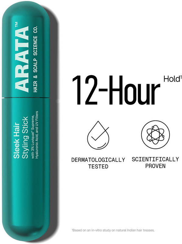 ARATA Gel-Based Hair Fix Stick with Biotin for Instant Frizz Reduction Hair Gel(15 ml)