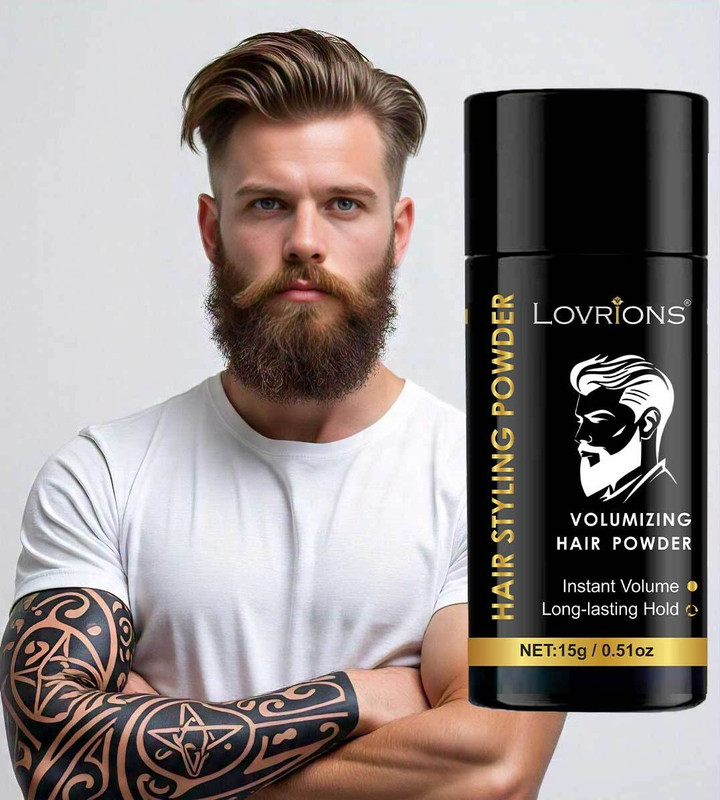 LOVRIONS Hair Volumizing Powder with Strong Hold | Hair Wax | Enhance Volume Hair Styler Hair Powder(15 g)