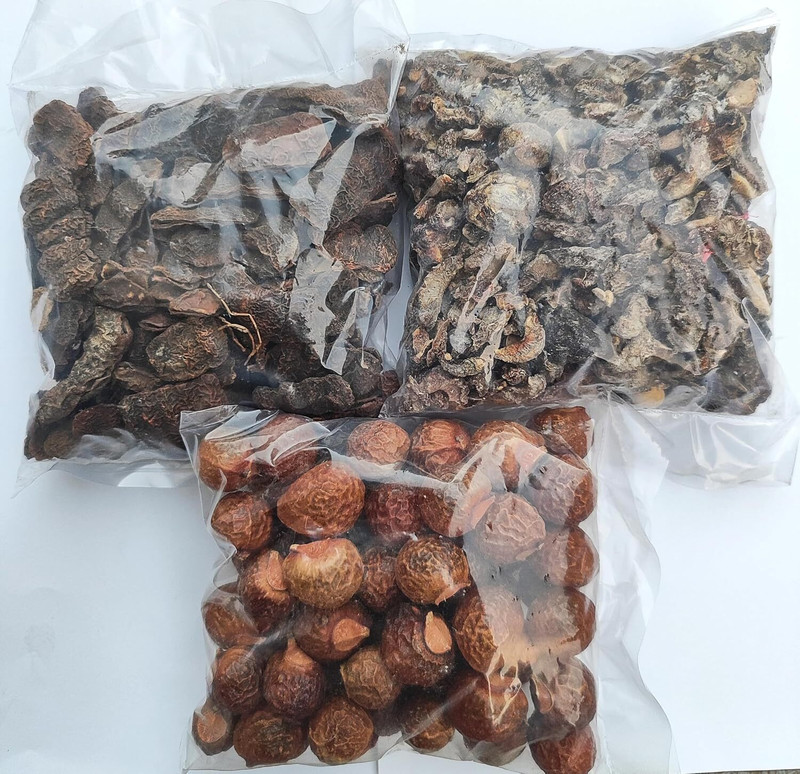 JKB TRADERS Ayurvedic Reetha, Amla, Shikakai Raw Trio - Nourishing, Cleansing(300 g)