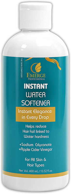 EMERGE Professional Instant Hard Water Solution: Sodium Gluconate & ACV for Hair Fall & Dry Skin(400 ml)