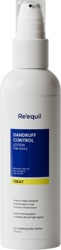 Re'equil Dandruff Control Lotion (Pre Wash), For Greasy & Flaky Dandruff(100 ml)