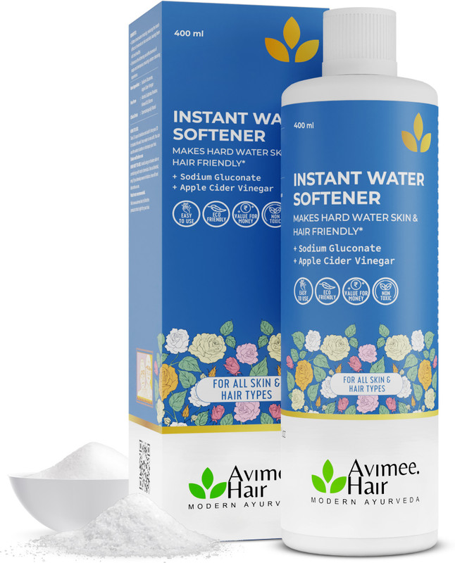 Avimee Herbal Instant Water Softener for Hairfall Control, Maintains pH | Hair & Skin Friendly(400 ml)