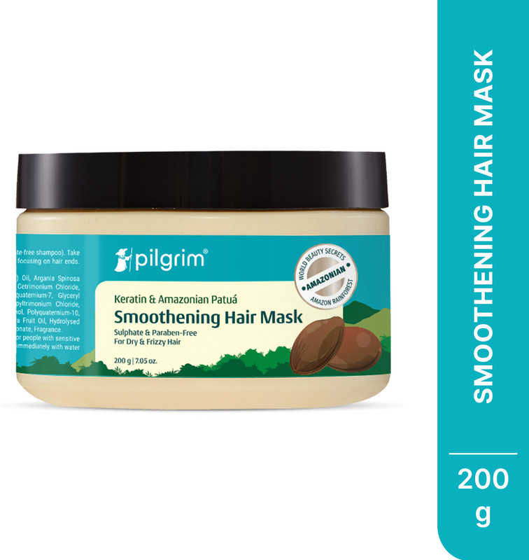 Pilgrim Patua & Keratin Strengthening Hair Mask With Sacha Inchi For Dry, Frizzy Hair(200 g)
