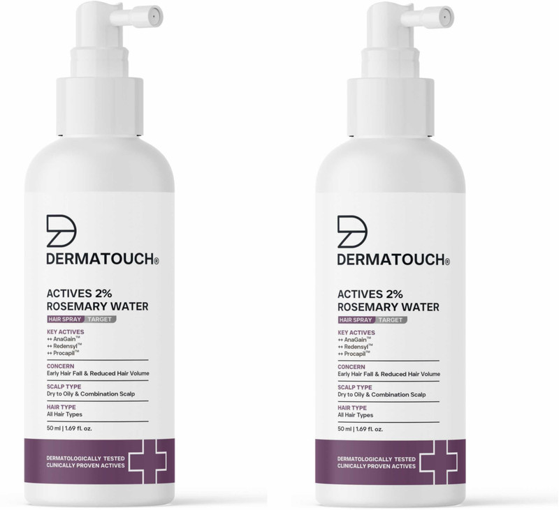 Dermatouch Rosemary Water Spray For Hair Growth | Advance 2% Actives Rosemary, Redensyl(100 ml)
