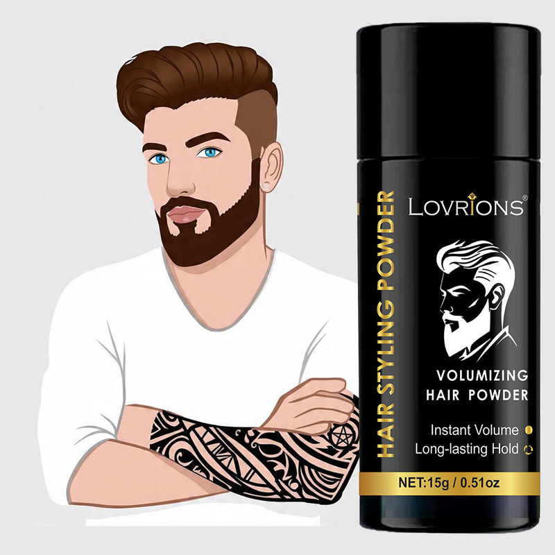 LOVRIONS Mattifying Volume Powder|Hair Wax 15gm Styling Powder|Extreme Hold Volumizer Hair Styling Powder Extreme Hold Hair Volumizer Powder(15 g)