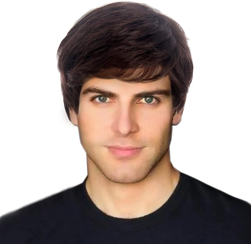 Qazila Medium Hair Wig(Men)
