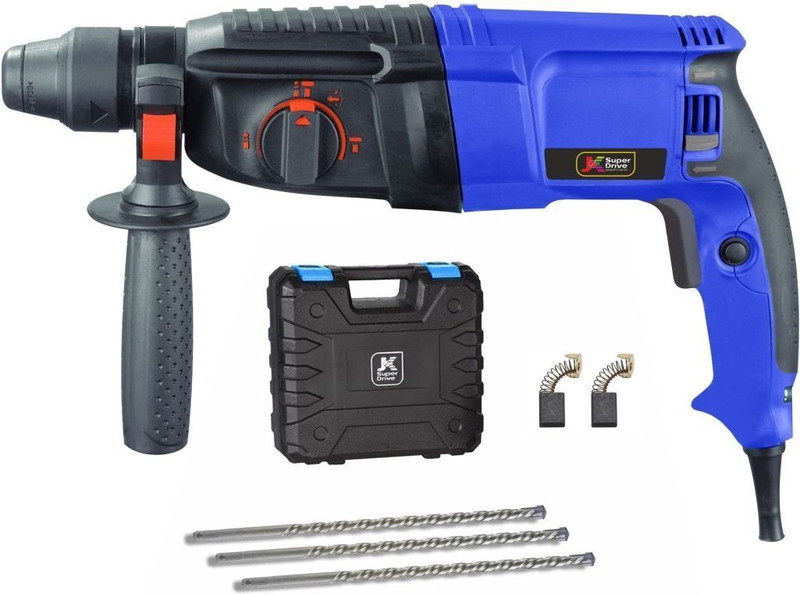JK Super Drive Reverse Rotation, Copper Armature, Hammering, Chiseling 9005085 Rotary Hammer Drill(26 mm Chuck Size, 800 W)