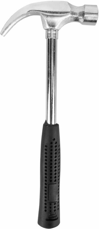 Spartan AJ-181/(1/2) Claw Hammer Tubular Steel Shaft Handle with Grip Straight Claw Hammer(0.4 kg)