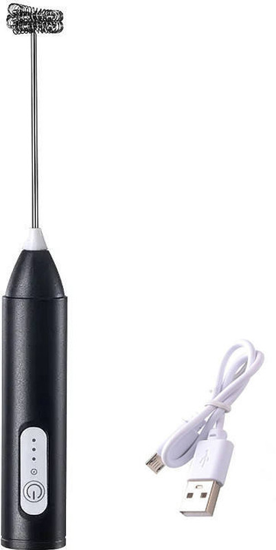 Bestlife 50 W Black Hand Blender(USB Electric Frother with 3 Speed Modes for Coffee Handheld Whisk Beater)