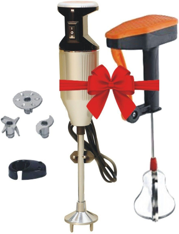 Radhe 350 W Silver Hand Blender, Electric Whisk(bh with power free blender)