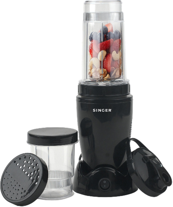 SINGER Nutri Master 500 W Juicer Mixer Grinder(Nutricool | 2 Jars | Black)