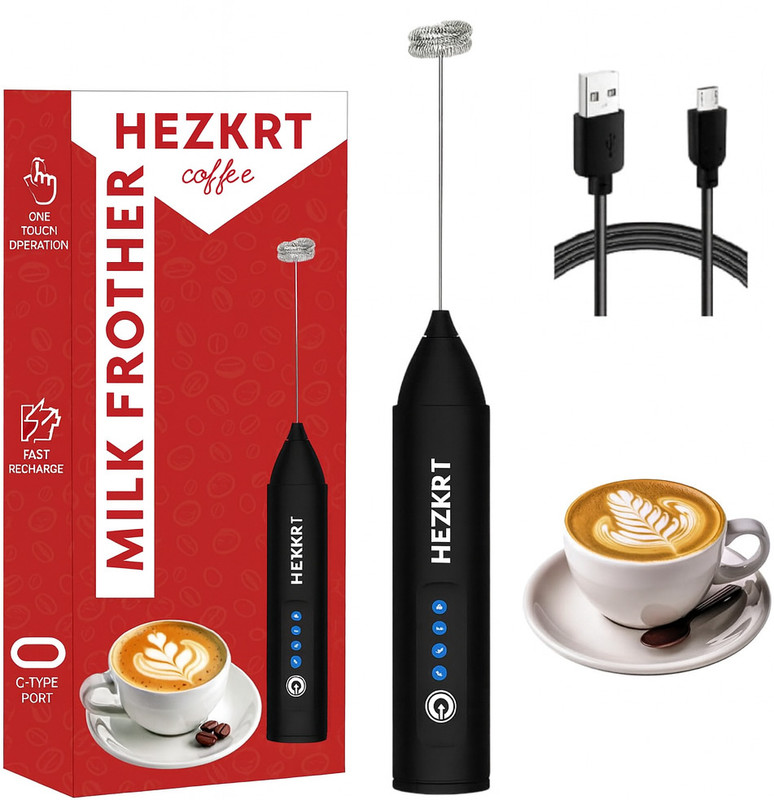 COLLAPSIBLE 50 W Turquoise Hand Blender(Milk Frother Handheld USB, Rechargeable Electric Coffee Beater, egg beater)