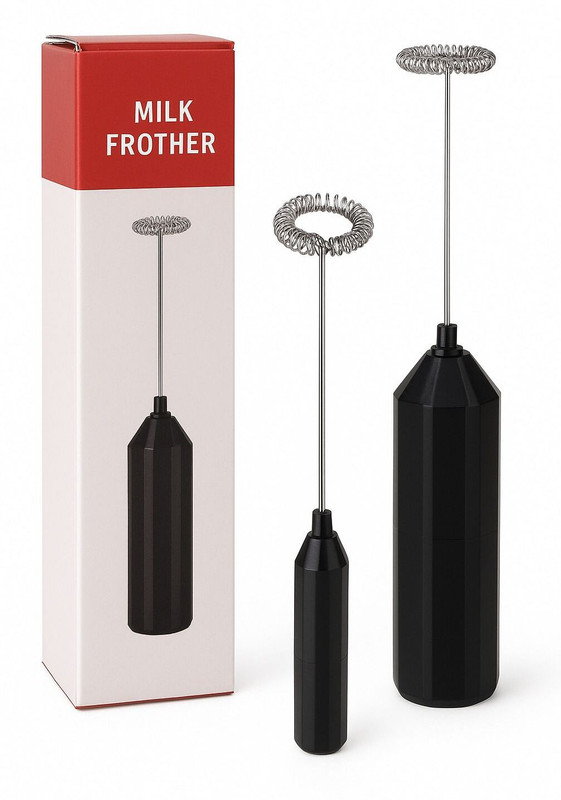 varniecommerce 120 W Black Electric Whisk(Frother 3-Speed Electric Frother for Coffee with 2 Whisks, Coffee Frother)