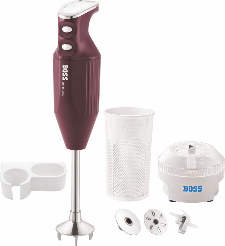 BOSS 275 W Black Hand Blender(Crystal Hand Blender | 3 Year Warranty | ISI-Marked)