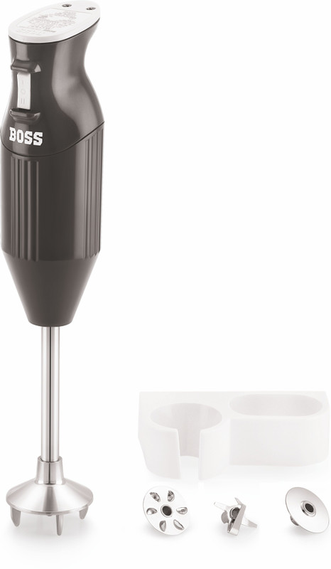 BOSS 225 W Twin Grey Hand Blender(B132 Portable Hand Blender | Variable Speed Control | ISI-Marked)
