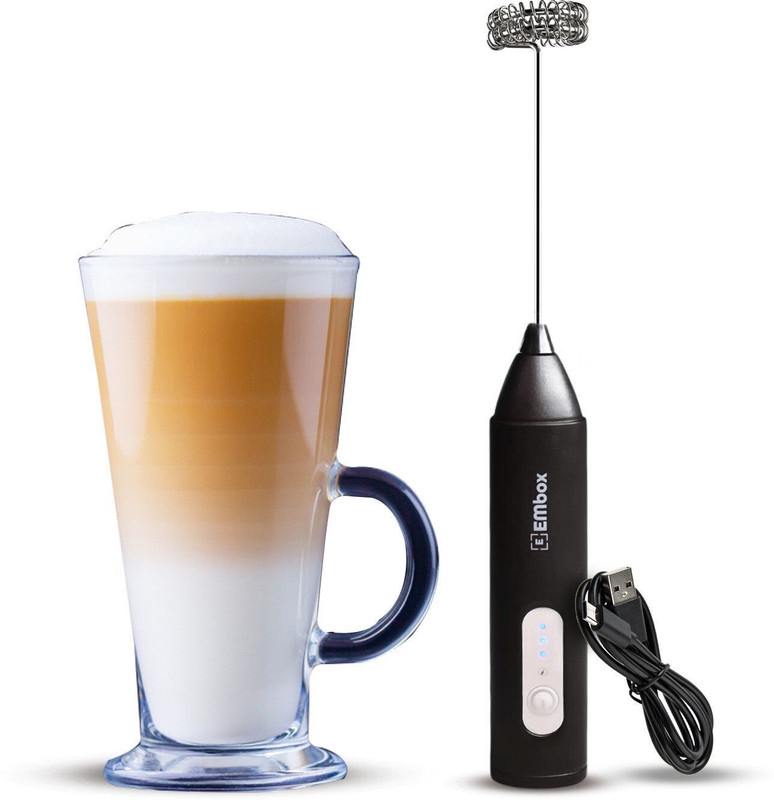SVK Dream 95 W Black Electric Whisk(EM-1 Whisk Coffee Frother-Black)