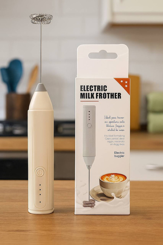 RSCA 50 W Powerful Handheld Coffee Frother, 3-Speed Stainless Steel Whisk, USB Charging Hand Blender(Electric Rechargeable Milk, Coffee Frother)