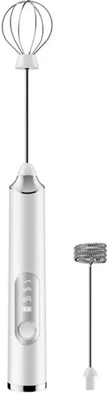 MOBONE 50 W Multicolor (Milk Frother Handheld USB, Rechargeable Electric Coffee Beater) Hand Blender, Electric Whisk(3-Speed Electric Foam Maker for Coffee with 2 Whisks and Coffee Decoration Tool)