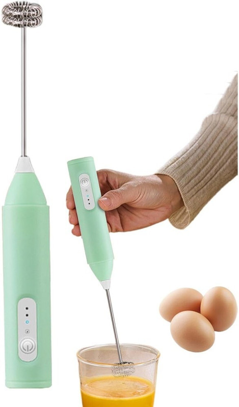 Induxin 220 W Multicolor Hand Blender(USB Rechargeable Electric Coffee Beater with Whisks)