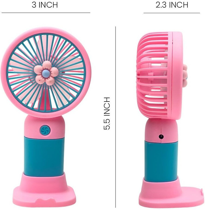 MINI Portable Fan Rechargeable USB Handheld Fan Mini Hand Fan USB Fan (Multicolor) FAN USB Cable(Multicolor)