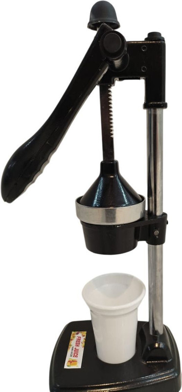 JSE Steel Heavy Duty Manual Hand Press Juicer for Fruits and Vegetables – Easy to Use Hand Juicer(Black)