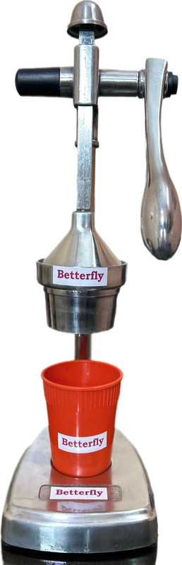 BETTERFLY Aluminium Hand Press Citrus Fruit Juicer, Cold Press Juicer, Manual Juicer steel finish Hand Juicer(Steel)
