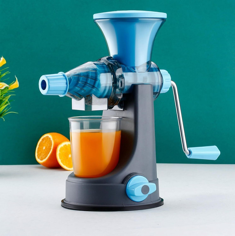 FlatKitch Plastic manual juicer/ multicolor Hand Juicer(Blue)