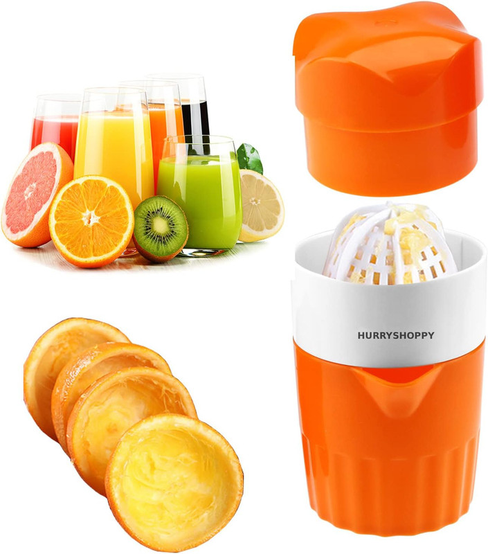 HurryShoppy Plastic Orange Hand Juicer Maker Machine Mosambi Lemon Hand Press Manual Fruit Juicer Hand Juicer(Orange)