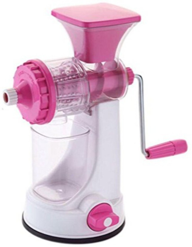 Swara Plastic Fruit and Vegetable Manual Hand Juicer with Steel Handle Polypropylene Hand Juicer(Red, White, Pink)