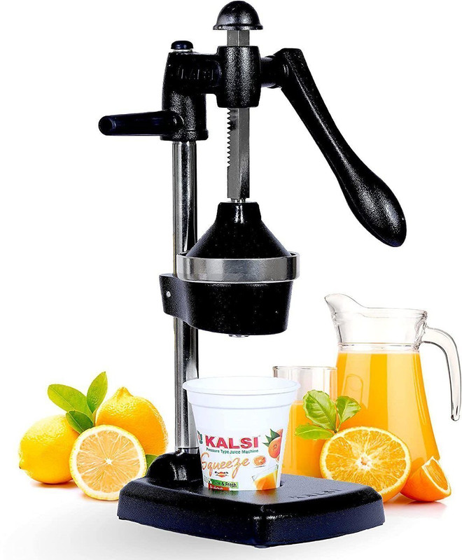 Kalsi ISO Certified Aluminium Kalsi Handpress Juicer Hand Juicer(Black)