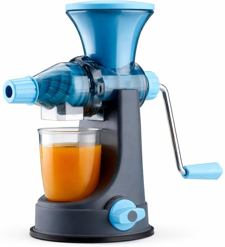 SEQUENCE Plastic NutriPress Manual Juicer Hand Juicer(Blue)