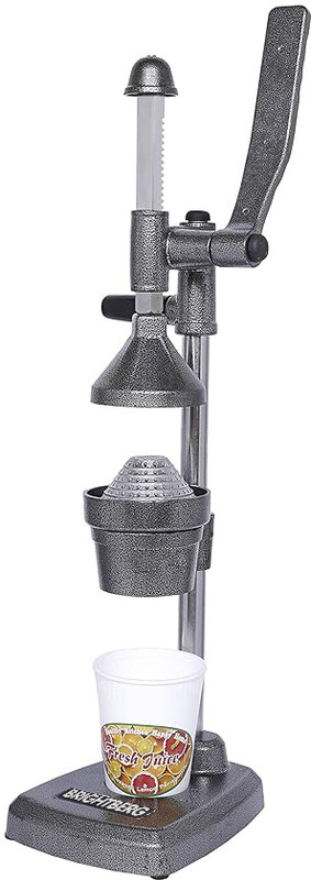 BRIGHTBERG Aluminium Hand Press Juicer Machine for Home|Manual Juicer for Fruits (Made In India) Hand Juicer(Silver)