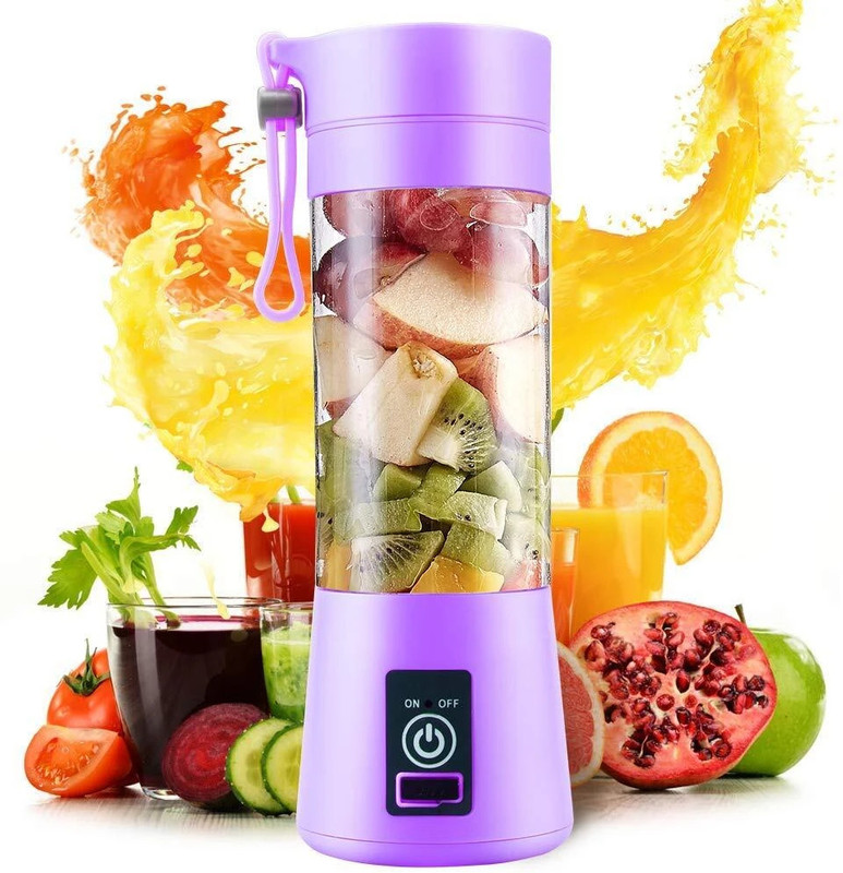 Unique Enterpise Plastic 6 Blade Juicer Bottle (Multicolor) Hand Juicer(Multicolor)