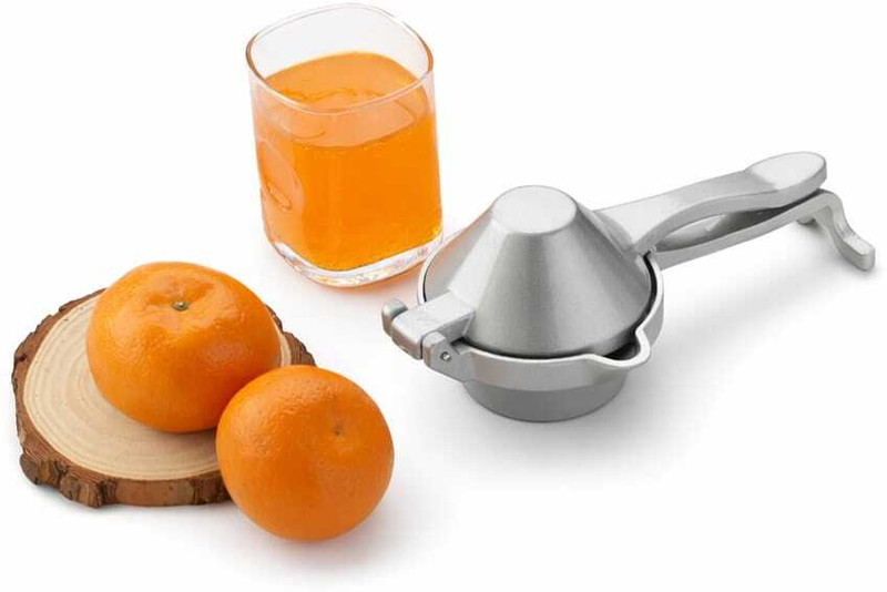 HANUMAAN Aluminium Products Smart Premium Hand Aluminium Alloy Manual Fruit Juicer, Lemon Press Squeezer Premium Quality Simple Fruit Press Squeezer Citrus Extractor Tool Better Choice Hand Juicer(Multicolor)