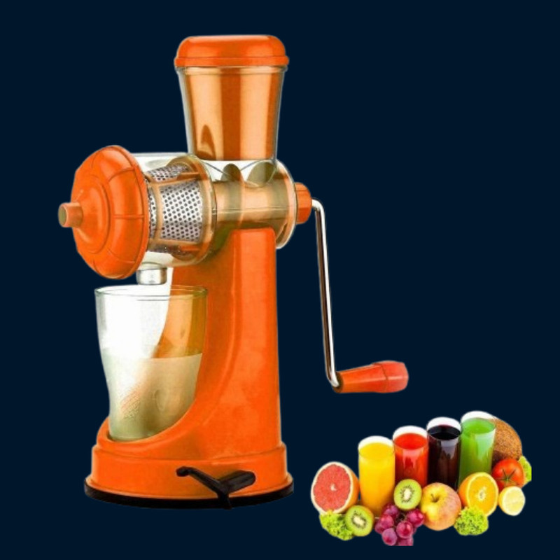 Zubix Plastic Manual Juicer for Watermelon, Grapes and Citrus Fruits Hand Juicer(Orange)