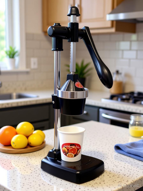 NJ FASHION Steel Manual Mixer|for Kitchen For Fruits & Vegetables Hand Juicer(Multicolor)