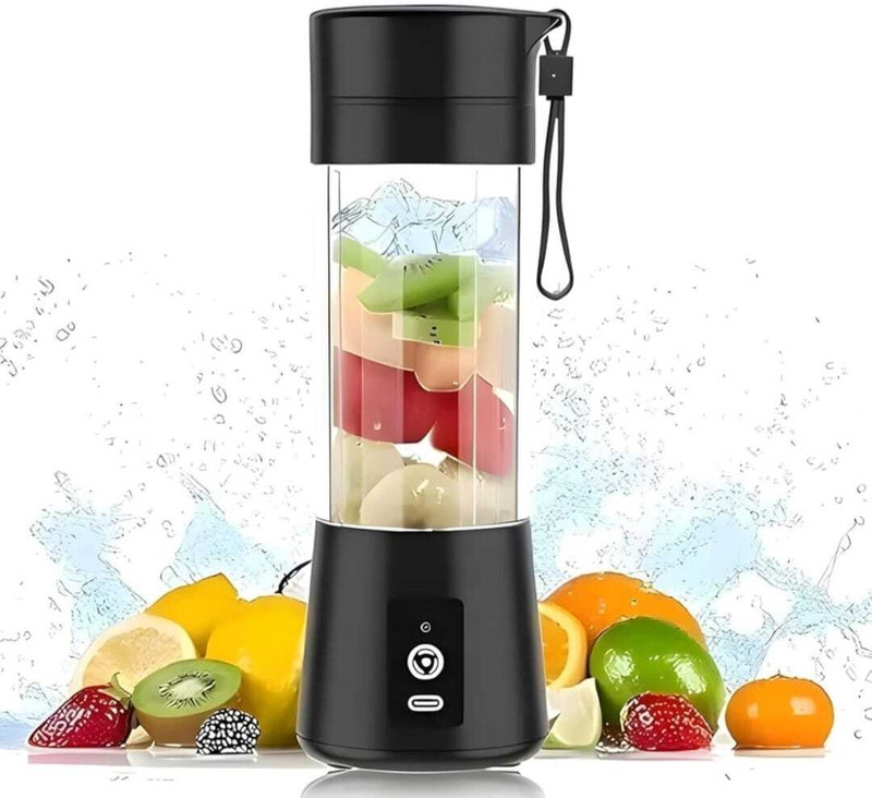 Hemovia Plastic Plastic Portable Electric USB Juice Maker Juicer Bottle Blender Hand Juicer Hand Juicer(Blue)