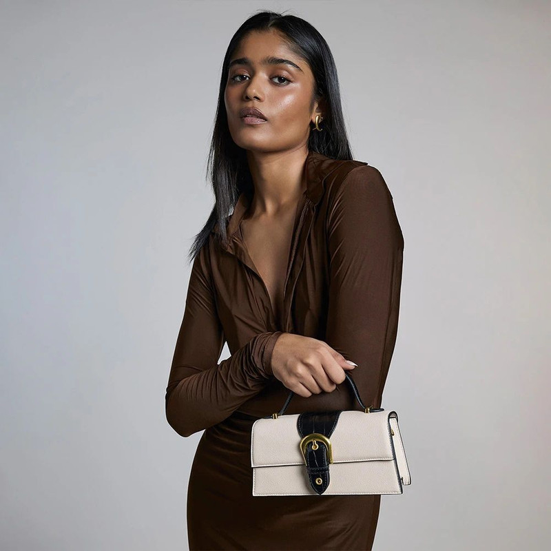 Miraggio Women White Sling Bag