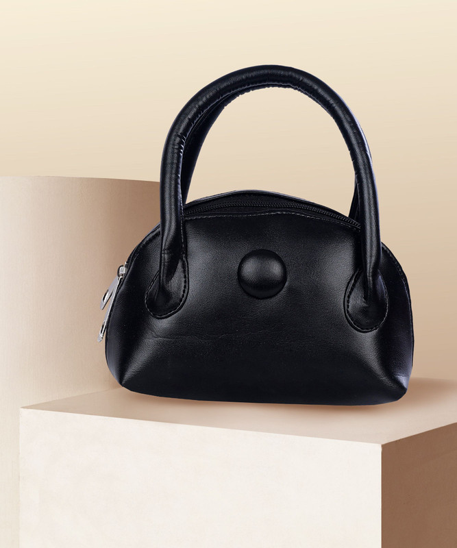 Leather Land Women Black Pouch Potli